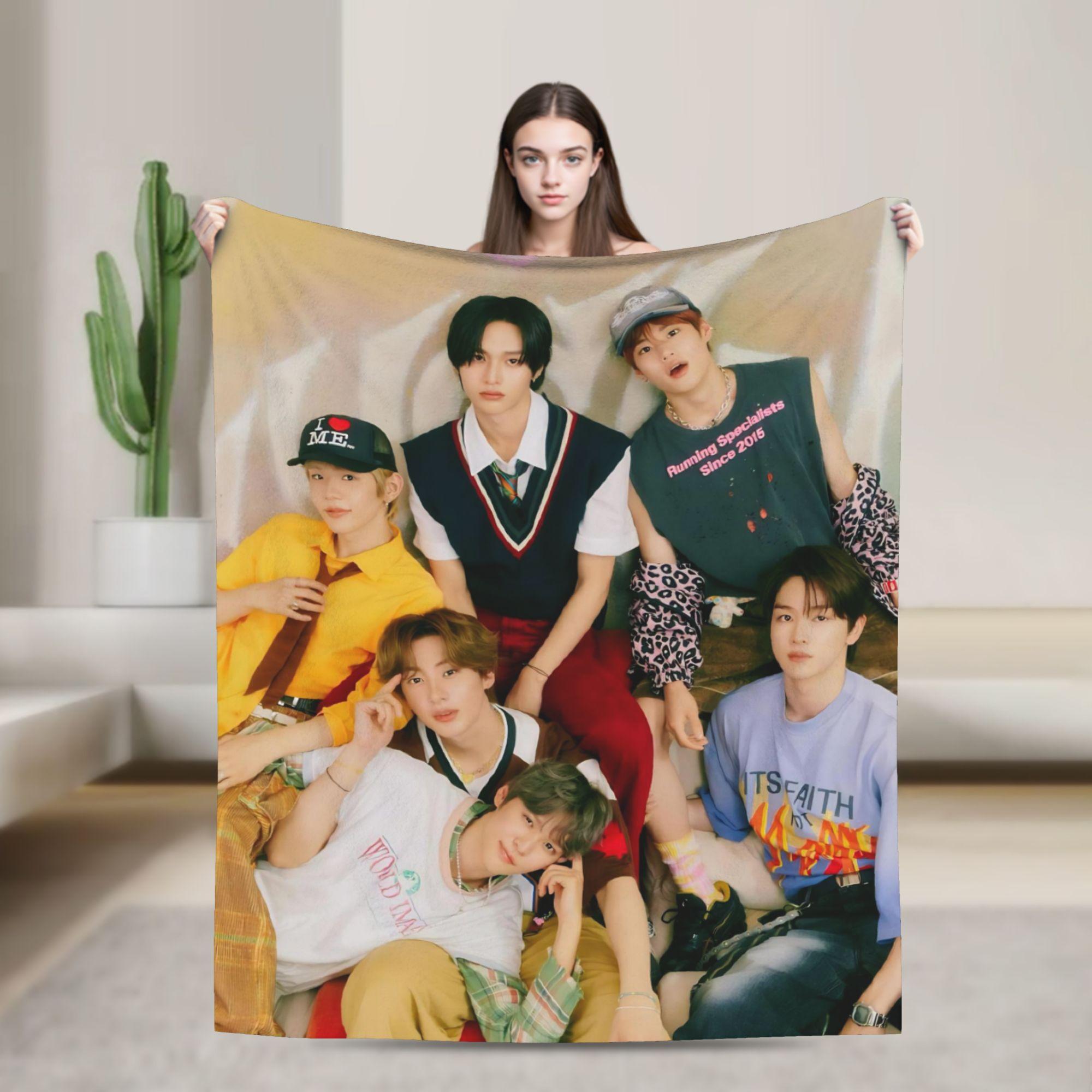 

RIIZING SOHEE Riize KPOP Blanket Camping Flannel Throw Blanket For Couch Chair Sofa Bed Soft Custom Quality Bedspread Gift Idea 30x40in