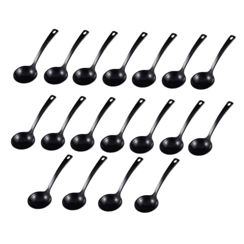 Beatifufu 18-Piece Disposable Soup Spoon, Large Soup Spoon, Household Tableware