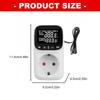 Digital Temperature Controllers Socket With Timer Switches -40℃ To 120℃ Adjustable Thermostat Socket Switches Enduring