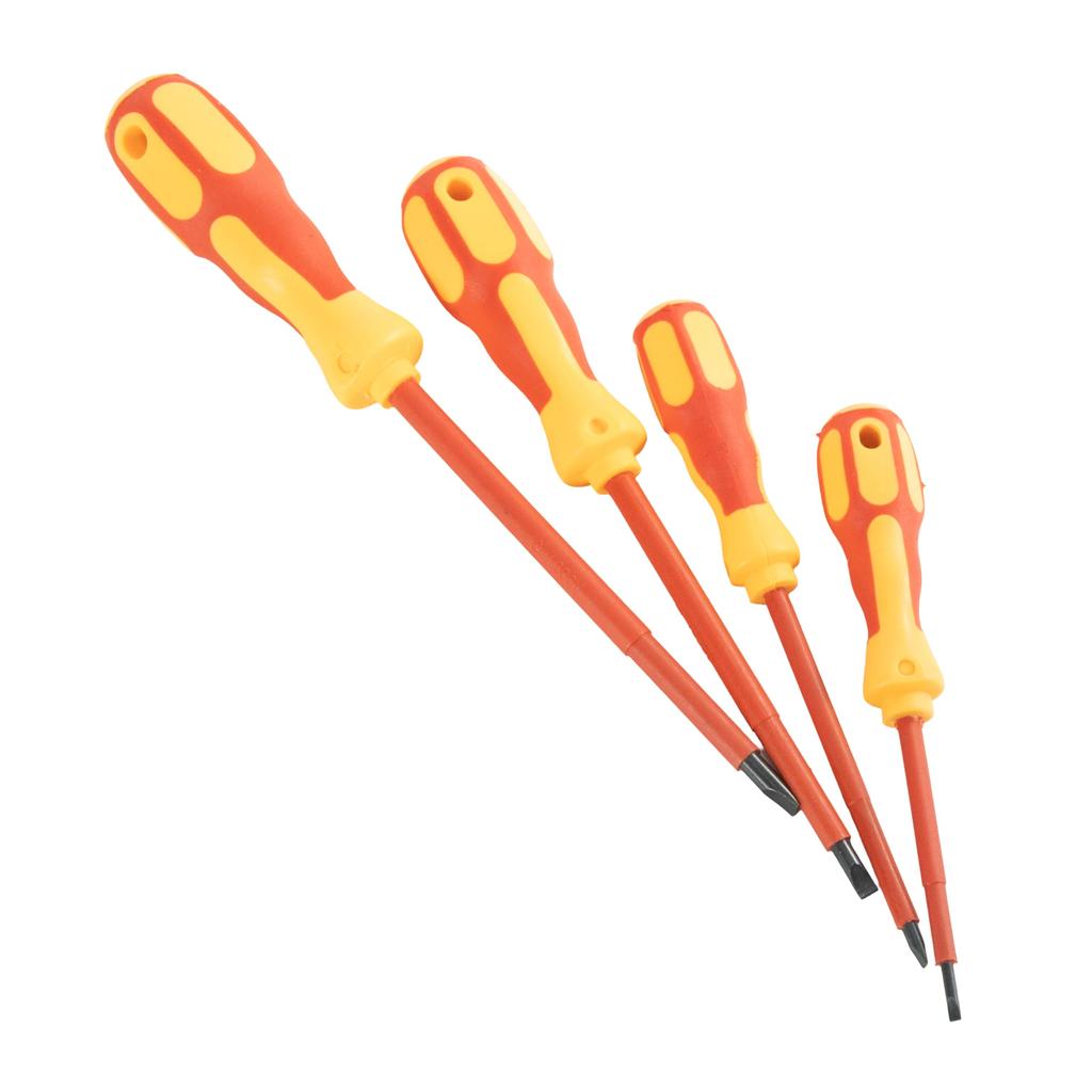 STEELMIGHT Insulated Screwdriver Set, 9-Piece Set for Electrical Work, Includes Insulated Blades for 500V Operation, Phillips and Flathead
