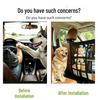 Adjustable Pet Barrier Net for Car Travel - Dog Safety Partition and Storage Mesh Bag