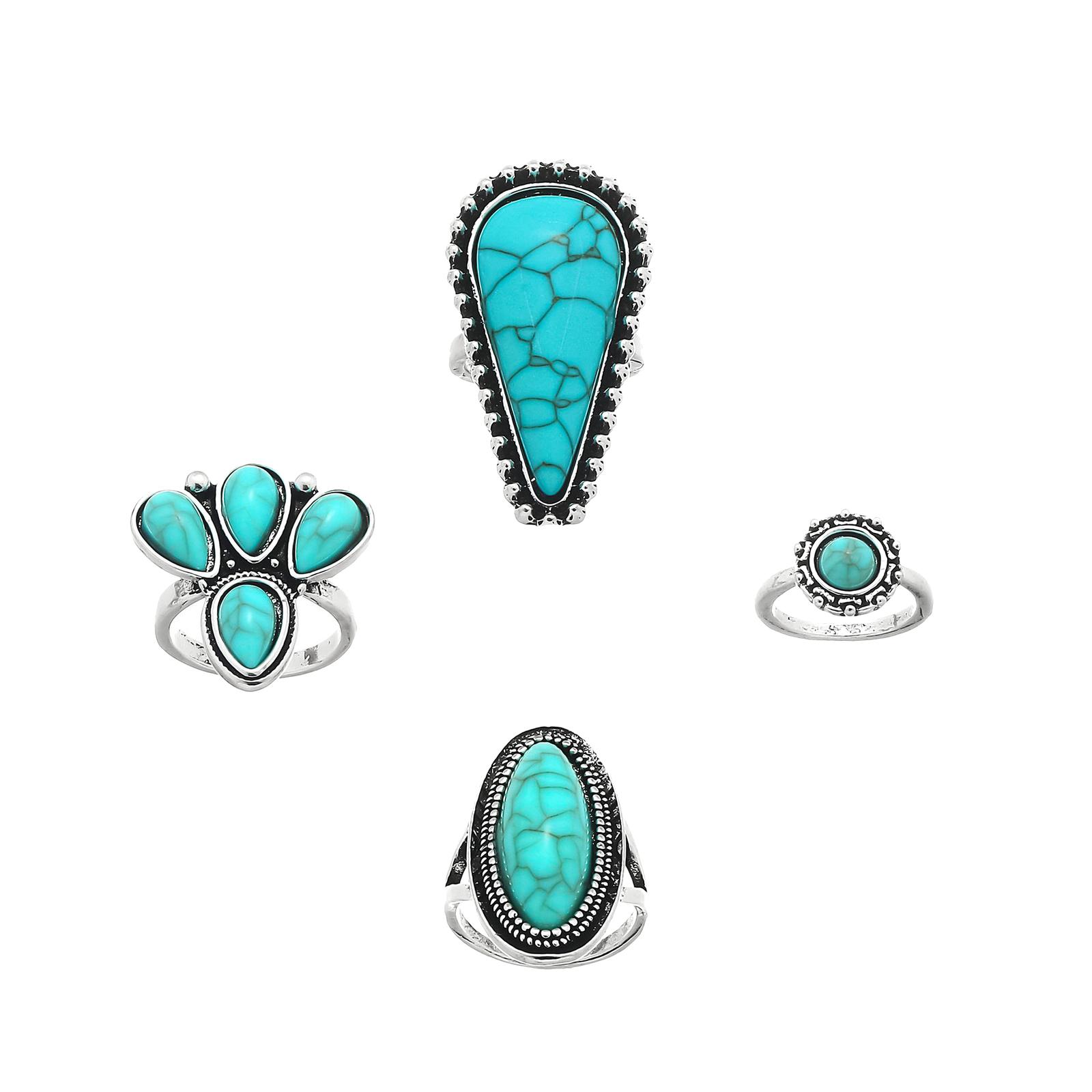 

Fashion Women s 8 Piece Ring Set - Ladies Ring Metal Ring Glossy Ring Metal Ring Holiday Gift One Size серебряный