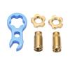 RISK 7pcs Titanium Alloy Bicycle Presta Valve Cap Strong Hardness Bike Tire Valve Cover Nut SetGold