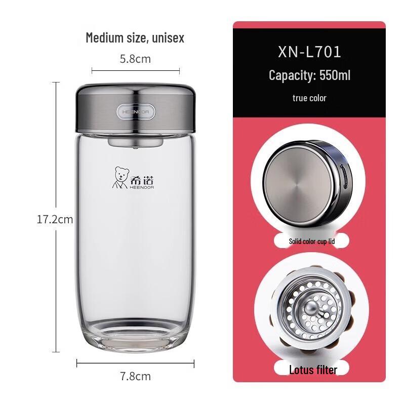 

Xinuo Egg-Shaped Borosilicate Glass Cup