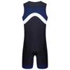 Body Deportivo de Color Contrastante sin Mangas con Cremallera Mono Deportivo Natación Surf Ciclismo