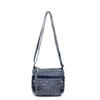Denim Bag Women's Multi-Layer Crossbody Bag Mobile Phone Bag Shoulder Small Square Bag