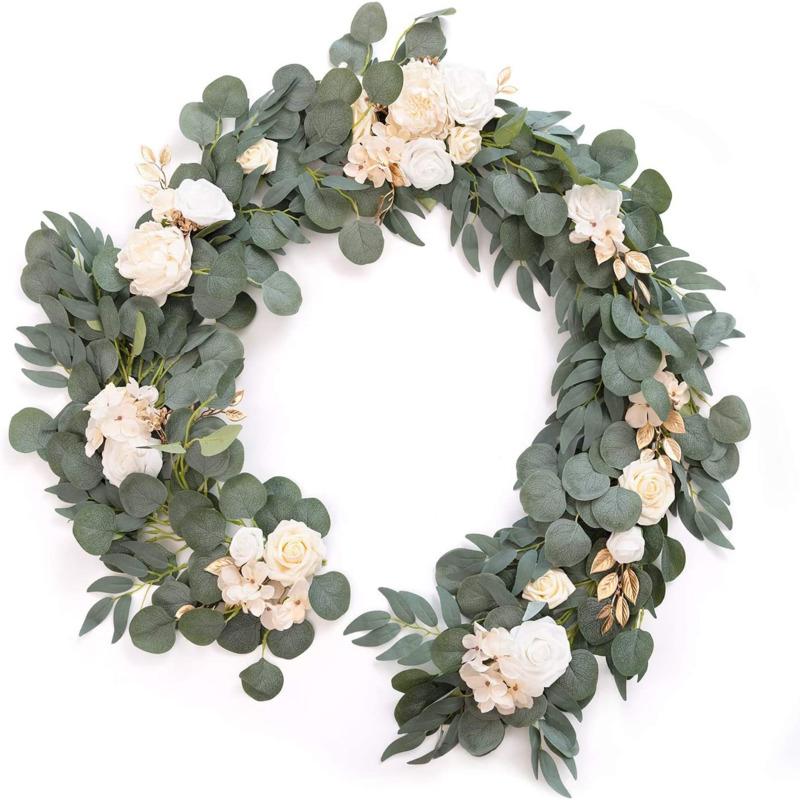 Wedding Table Simulation Flower Decoration 181x11cm Artificial Rose Table Long Vine Trailing Flower Arch DIY Party Backdrop Pops