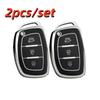 2pcs Car Key Case Covers For HYUNDAI IX35 Tucson 2013 2014 2015 2016 Key FOB Covers