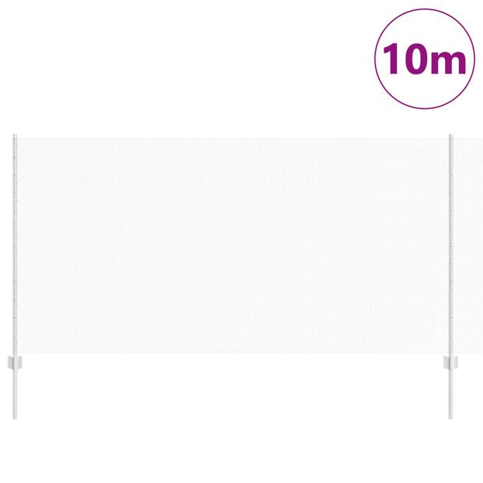 VidaXL Poteaux de clôture 10 pcs U-Channel 120 cm Acier Galvanisé 3336966