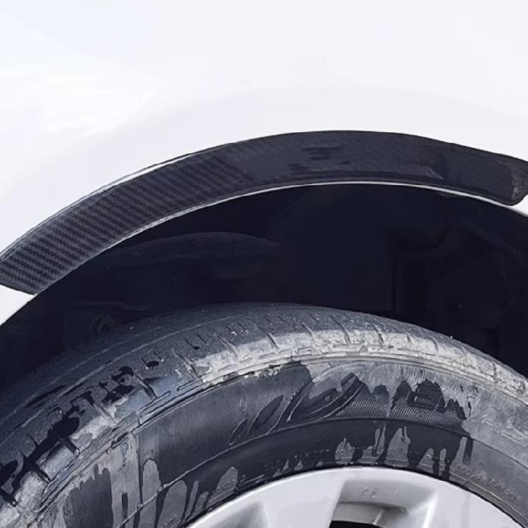 Pack of 4 Wheel Eyebrow Accent Trim Set for DIY Car Detail Carbon Look PVC Edge Cover, 15.16 X 1.18 In Self Adhesive Exterior Use Pack