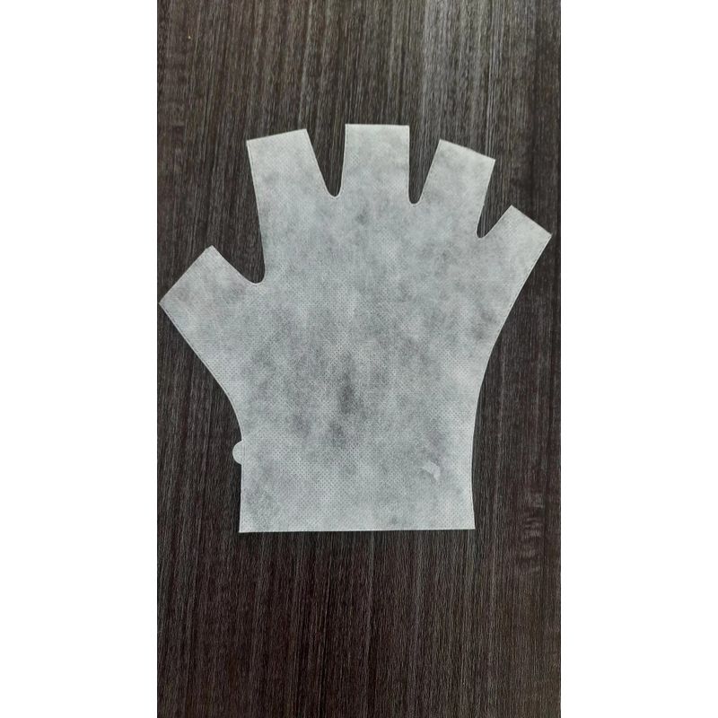 

Disposable Large White Black Non-Woven Nail Gloves Five Finger Open Finger Shading Nail Protection Hand Hygiene White 100 pcs/bag(27 yuan/bag) L