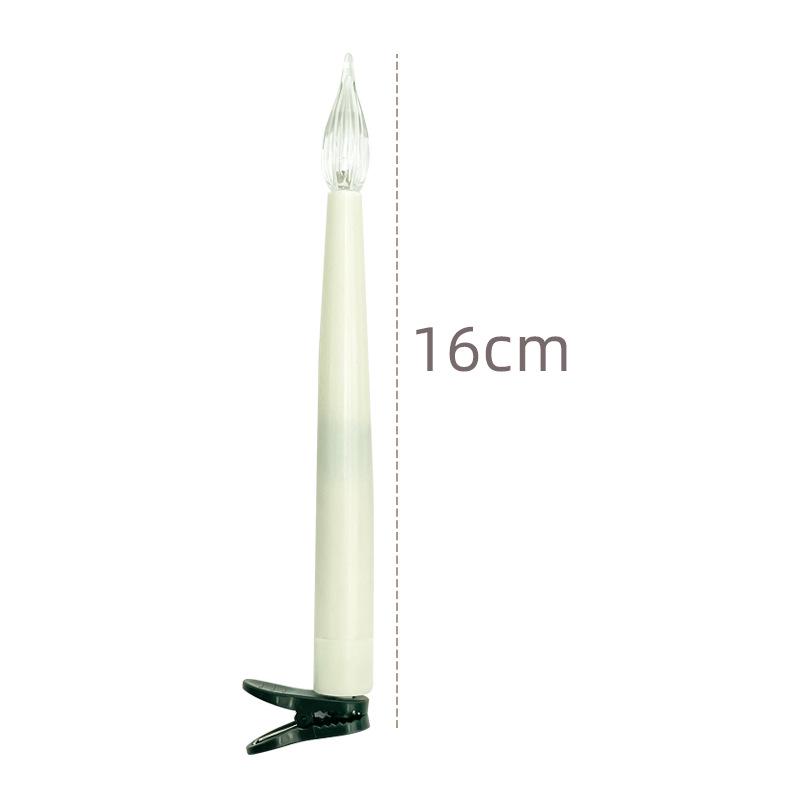 LED Christmas Candle Clip Lights - Festive Decorative Atmosphere Lighting