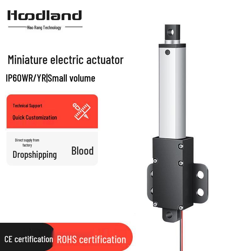 Mini Electric 12/24V DC Tijă Telescopică de Împingere cu Cursă de 10mm