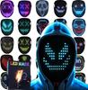LED Maske Leuchtende Maske - LED Masken mit Gestenerkennung Kostüm für Halloween Kostüm Cosplay Party Coole Geschenke