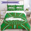 3pcs Duvet Cover Set (1*Duvet Cover + 2*Pillowcase, Without Core), South Sydney Rabbitohs Print Soft All‑Season Bedding Set, Home Bedroom Decor Gift