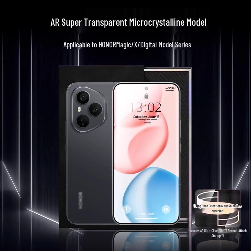 Honor 400 Pro Privacy Screen Protector: HD, Anti-Peep, Dust-Free, Anti-Drop Tempered Glass for Honor 300.