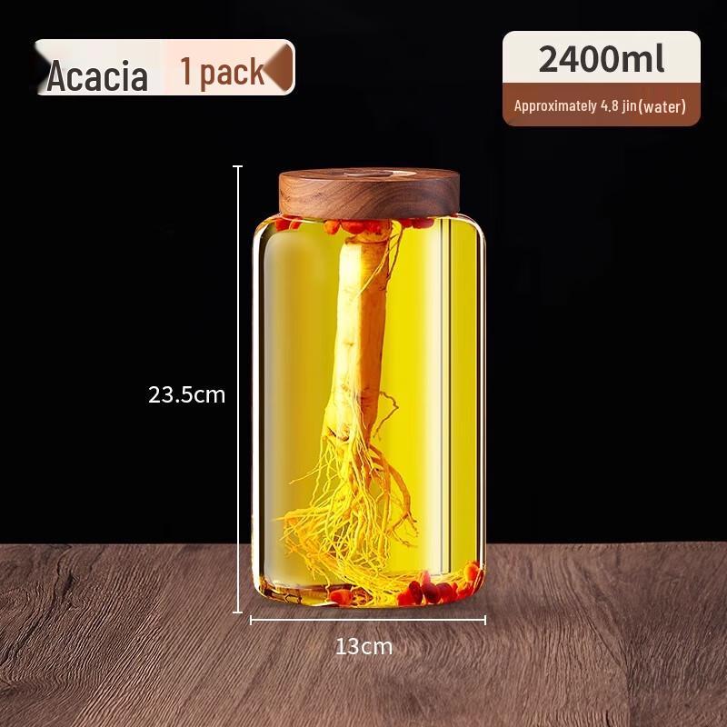 

Heat-Resistant Glass Storage Jar with Acacia Wood Lid