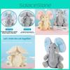 Plush Elephant Bluetoothenabled Toy Short Fur Child Gift Comfort Festival Doll