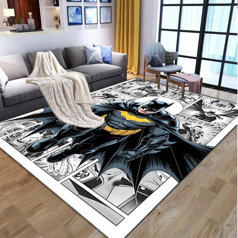 Batman Pattern Rug, Indoor/Outdoor Mat, for Picnic, Gameroom, Bedroom, Office, Living Room, Home Decor Carpet, Birthday Gift