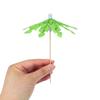 10Pcs Tropical Palm Tree Paper Umbrella Cocktail Food Fruit Picks Cupcake Toppers Hawaiian Birthday Party Wedding Decorations