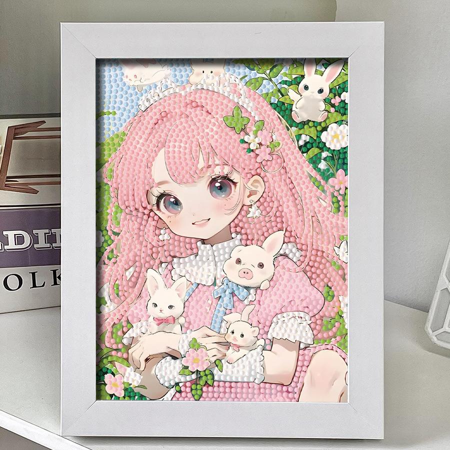 Diy Diamond Sticker Cartoon Princess Cute Girl Girl Wind Give Friends And Girlfriends Handmade Gifts 7203 princess