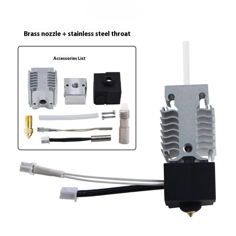 1Set Ender 3 V3 SE Hotend Nozzle Kit Efficient Heating Cooling Dissipate Heat Stainless Steel Throat 3D Printer Accessories
