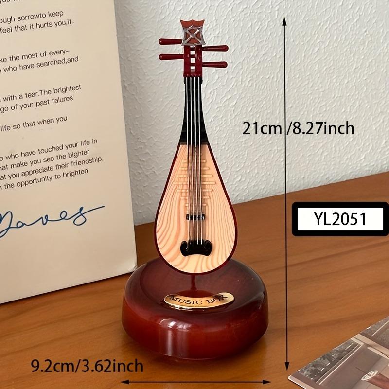 Vintage Decorative Music Box Featuring a Violin Guitar And Pipa Perfect As a Birthday Gift Or Classic Ornament