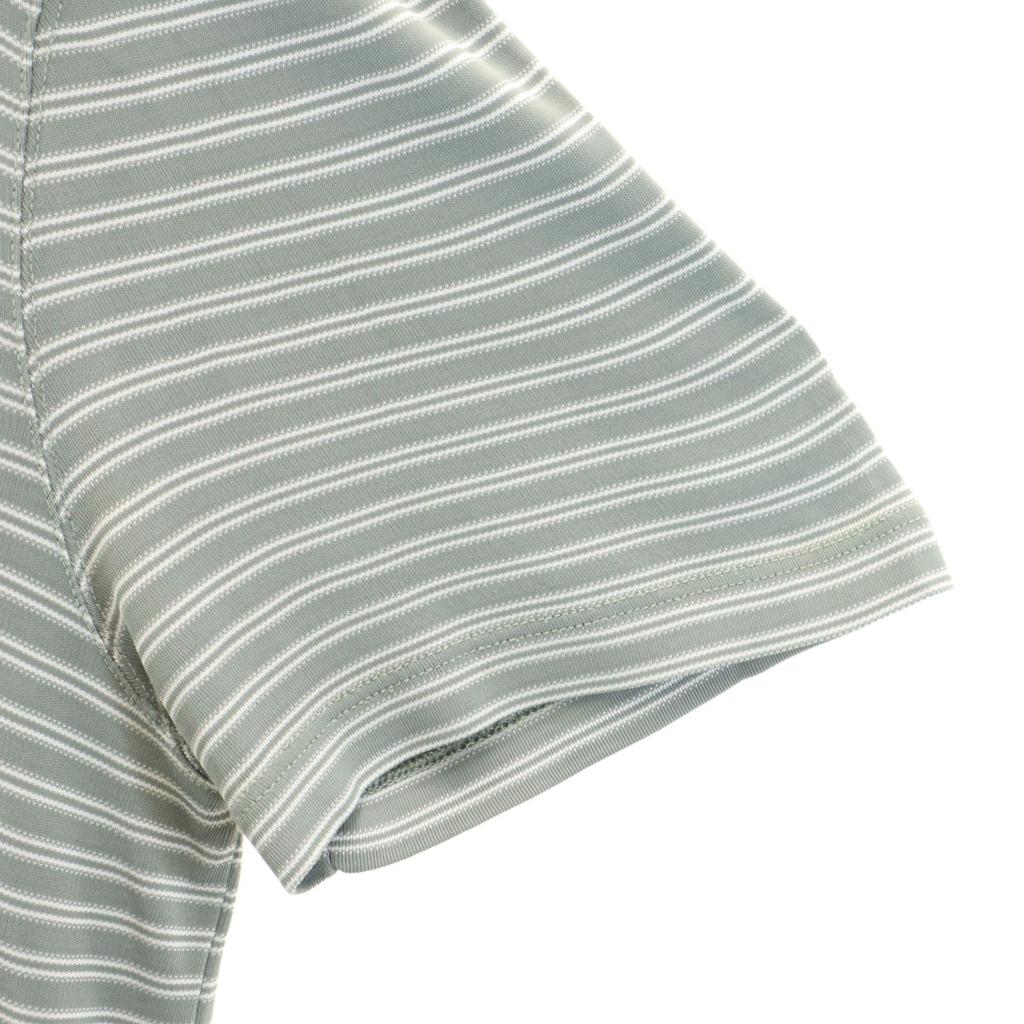 Giorgio Armani Made In Italy Border Pattern Short Sleeve T-shirt L Gray Men's Used