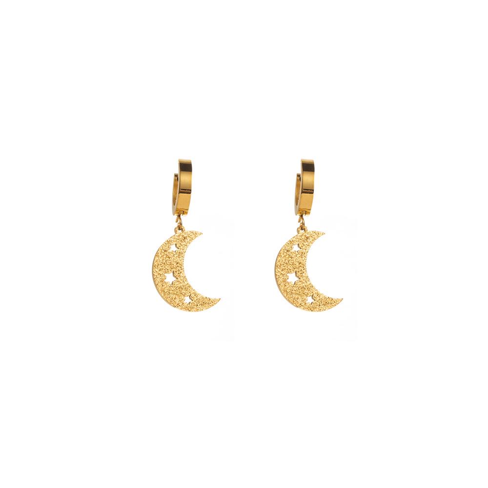 

Korean-Style Geometric Pearl Drop Earrings - Elegant Titanium Steel Design