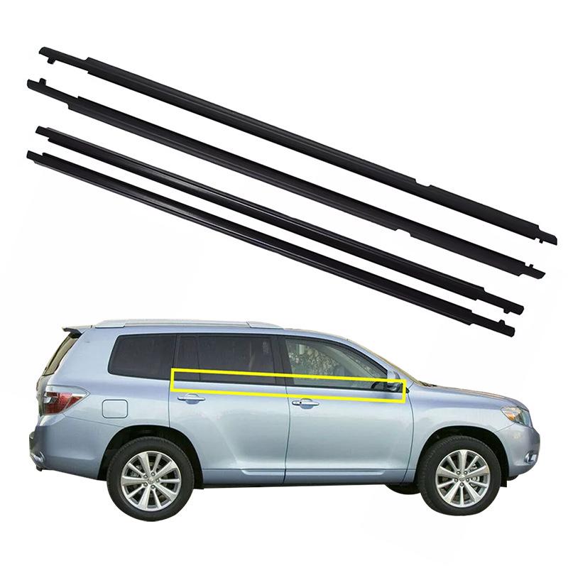 Window Trim, Glass Pressure, and Seal Strips for Toyota Highlander 2008-2012