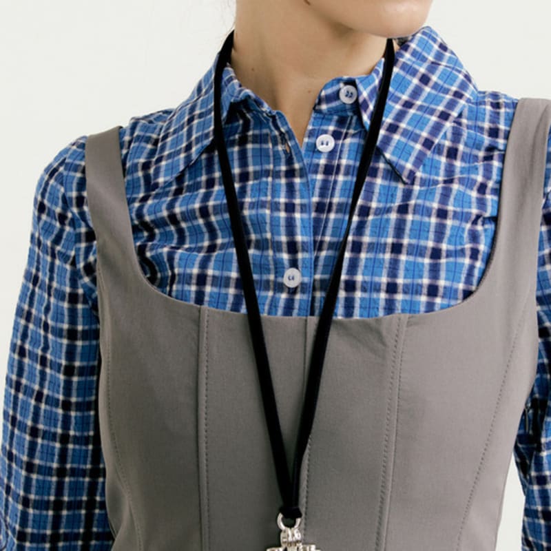 

MATIAS Clover strap Necklace Silver