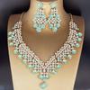 2025 Bridal Rhinestone Necklace & Earring Set: Elegant European-American Wedding Accessories