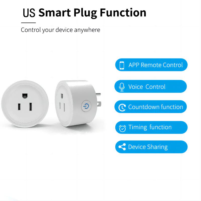 US Standard Smart WiFi Socket with Alexa Voice Control & Mobile App Timer