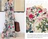Long Shirt and Long Floral Maxi Resort Plus Sizes Popular Floral Print [kisetsumate] Women's Cotton-Linen Dress, Dress, Spring, Summer, Fall, Sleeve,