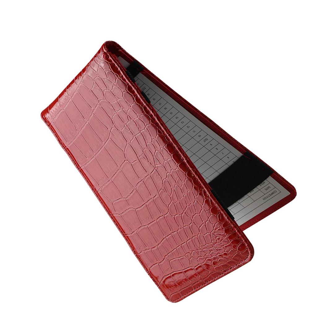 Golf Score Counter Card Holder 18x11cm Durable Multipurpose Yardage Book Cover