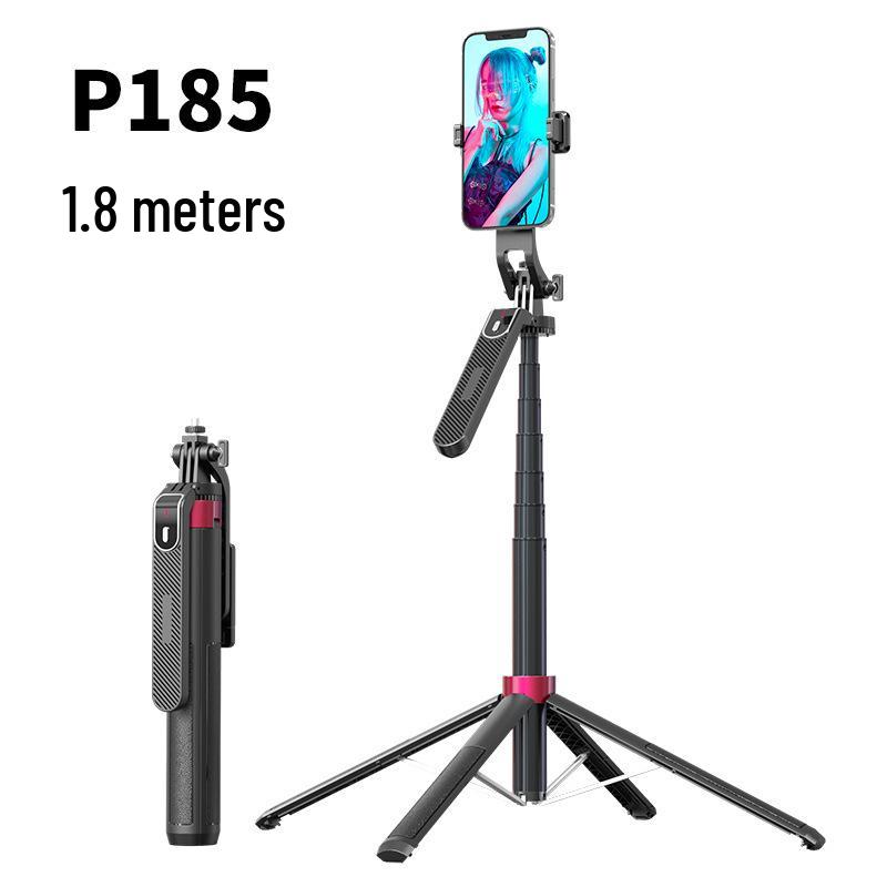 1.8m P185 Anti-Shake Stabilizer Gimbal for GoPro - Multi-Function Selfie Stick & Aluminum Alloy Tripod for Live Broadcast
