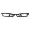 High-performance Pair Front Bumper Fog Light Lamp Cover Bezel Easy Installation Compatible- for Focus 2015-2018 Durable
