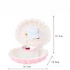 Dance Girl Shell Music Box Child's Mirror Jewelry Box Princess-Themed Toy Ideal Birthday Gift & Room Decoration Accessories