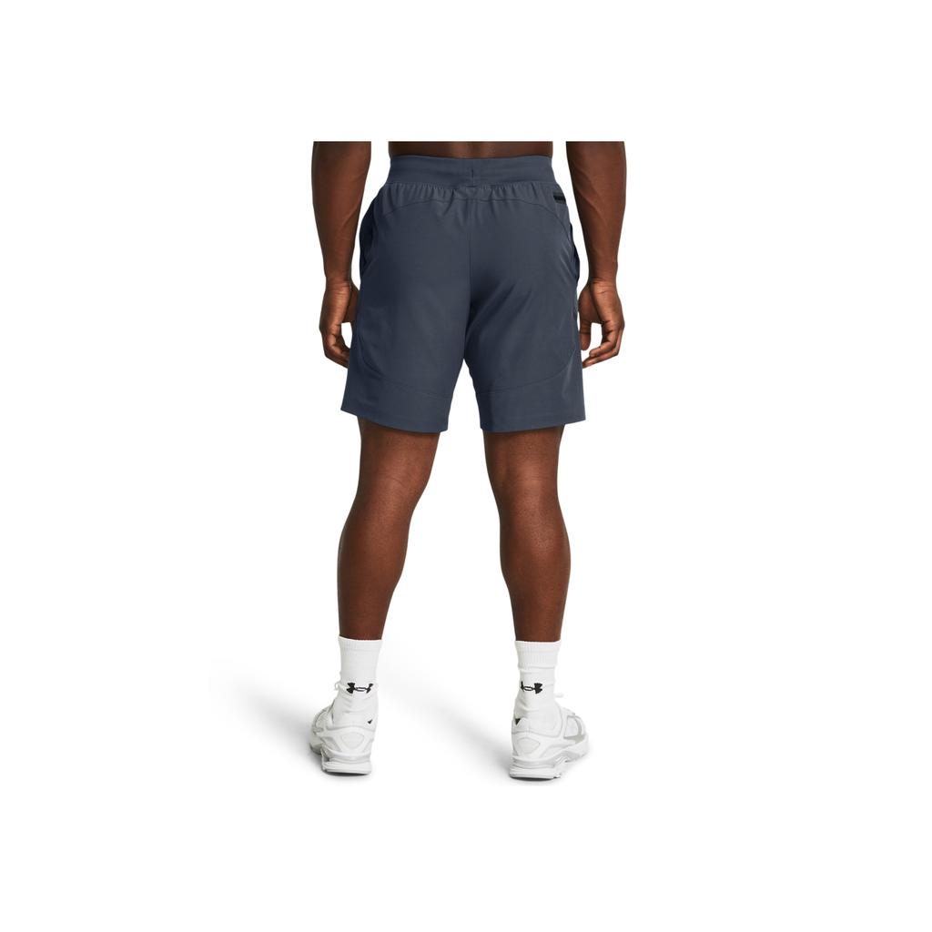Under Armour Solid Color Mid-Waist Breathable Casual Shorts Men Bottoms Blue 1370378-044