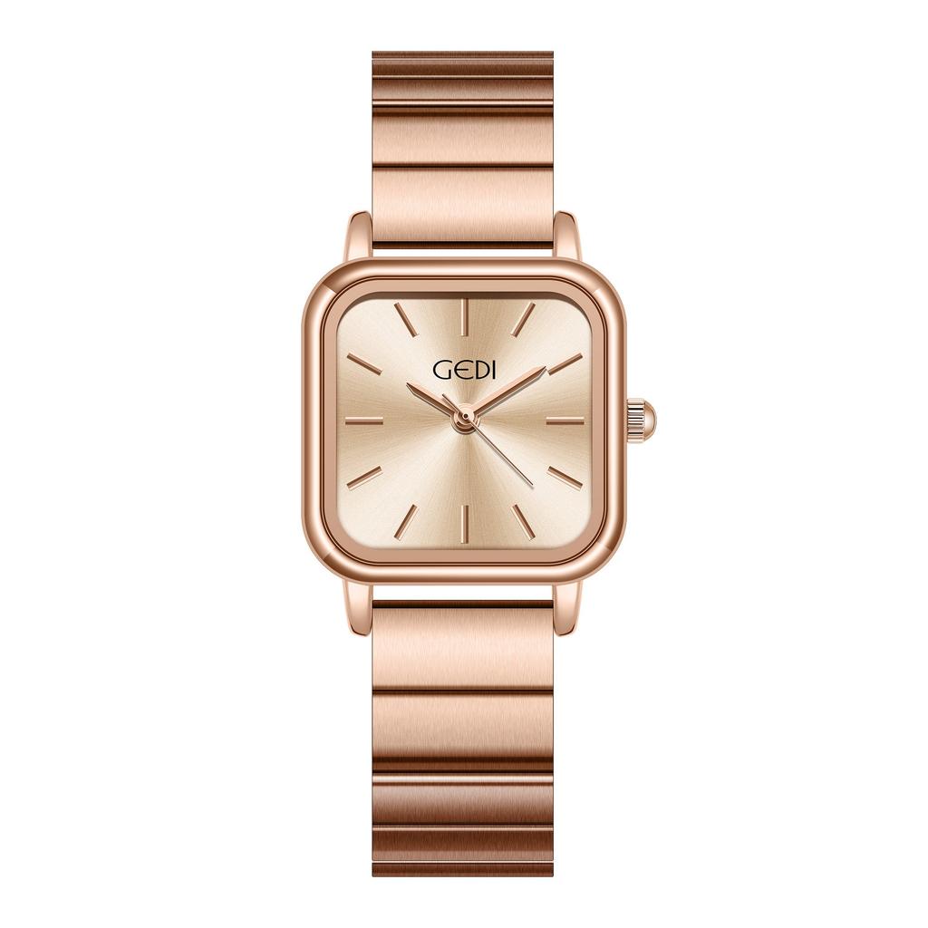 Simple Temperament Steel Belt Watch Women'S Niche Light Luxury Personalized Square Small Plate Quartz Watch Women