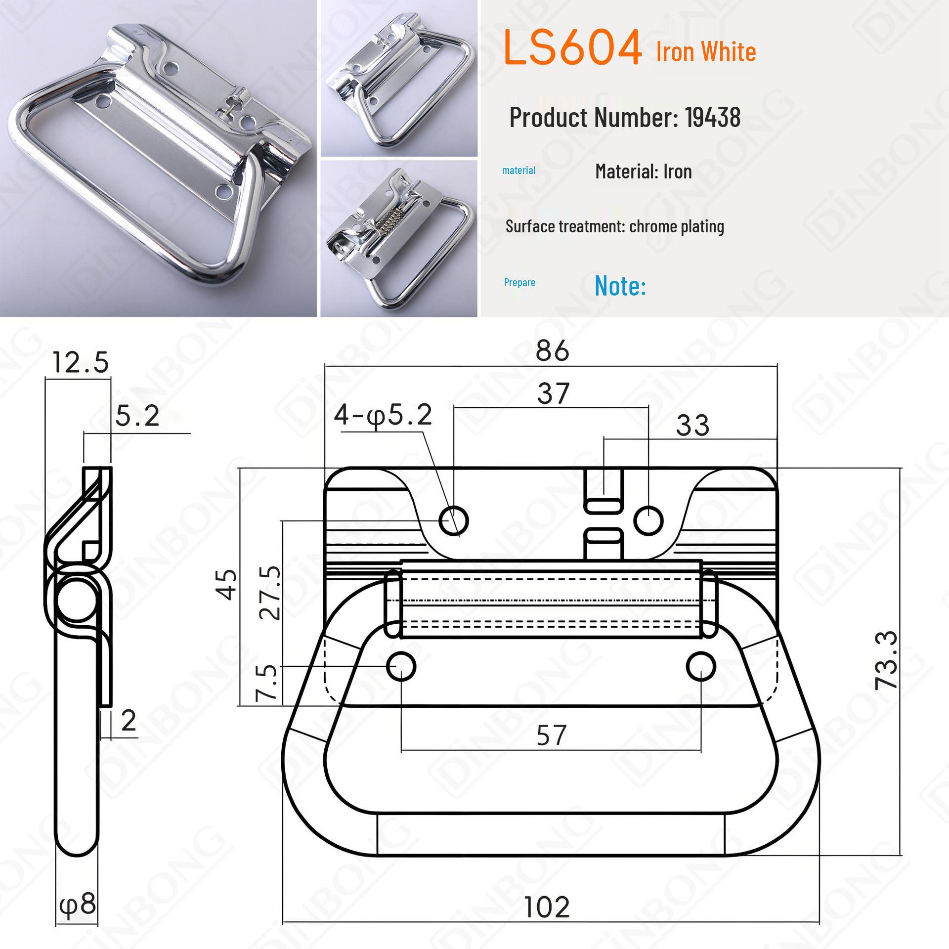 Stainless Steel Folding Hidden Cabinet Handle
