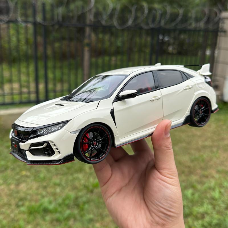 AUTOart 1:18 FOR HONDA CIVIC TYPE R FK8 2021 Car Model Alloy Collection Model GiftXF4