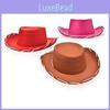 Barn cowboyhatt med snöre och tyg, kostymtillbehör för fest och present