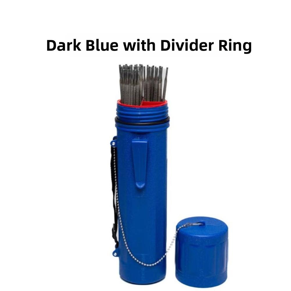 

1PC Welding Rod Storage Tube Container MMA Electrode Holder 4.5kg Capacity Moisture Protection Welding Rod Storage темно-синього кольору