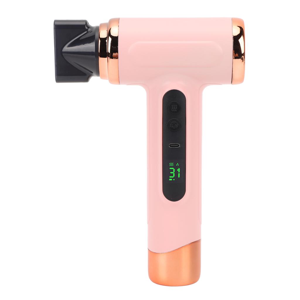 Cordless Hair Dryer Portable Travel Rechargeable Lightweight Hot Cold Blow 200W for Dormitory