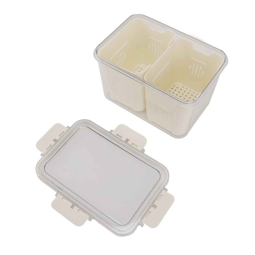 Fridge Food Storage Container PET Easy To Clean Sealed Food Preservation Box for Kitchen