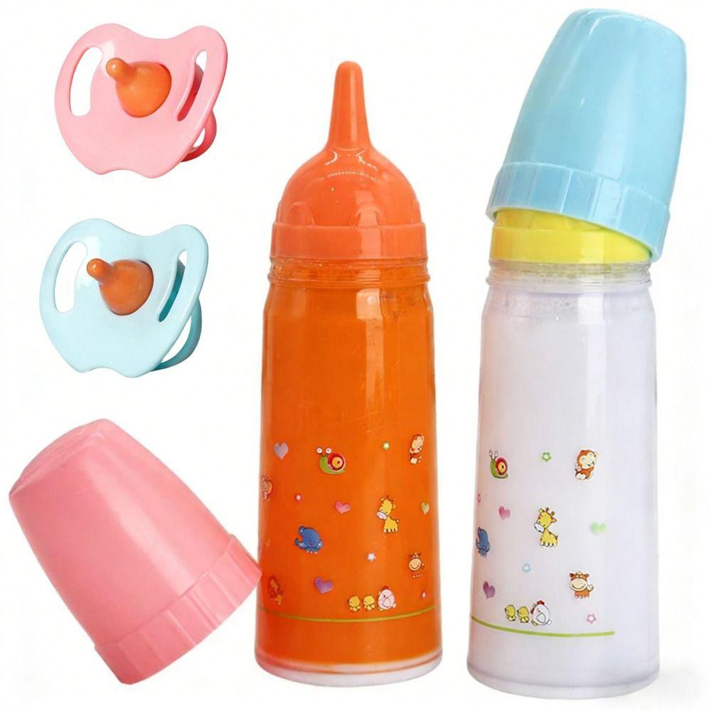 Multistyles Magic Milk Juice Bottles Fit Newborn Dolls Dollhouse Toys 18inch Doll