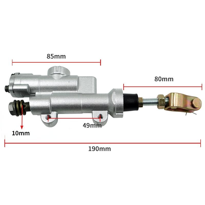 YZB-001 Motorcycle Rear Hydraulic Brake Master Cylinder Pump For Honda CR125R CR250R CRF450R CRF CQR ATV Pit Pro Dirt Bike M10