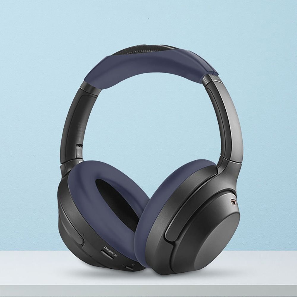 Anti-dust Headphone Earpads Cover Shockproof Earmuffs for Sony WH-1000XM4