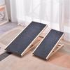 Adjustable Wooden Dog Climbing Ramp - Portable, Foldable Pet Ladder for Indoor & Outdoor Use